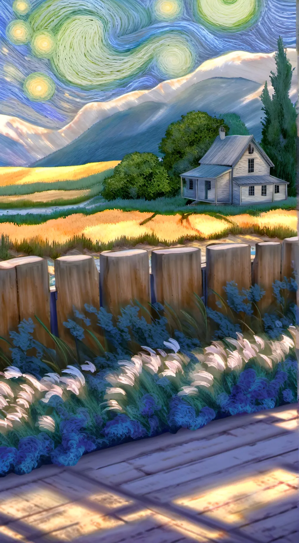 ai character: Free room  background