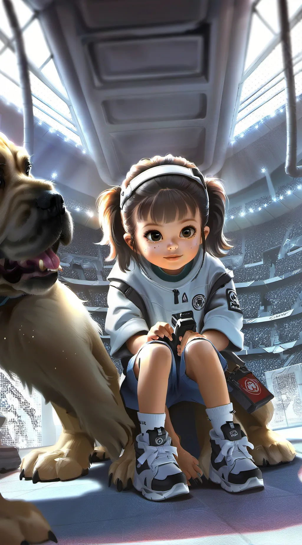 ai character: blossum  background