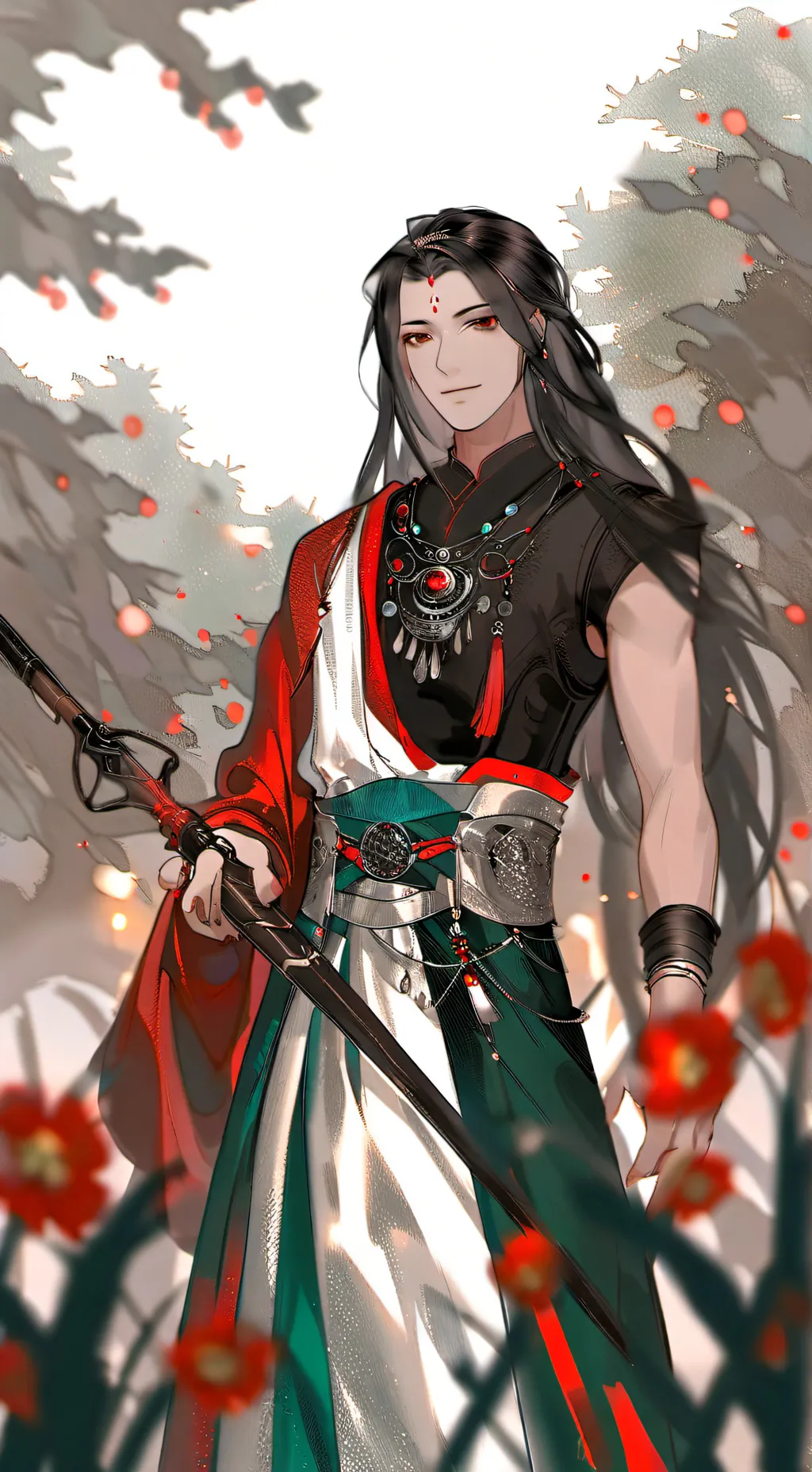 ai character: Caxio xion  background