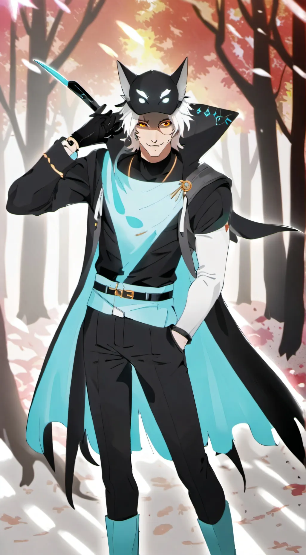 ai character: ЙОШИ background