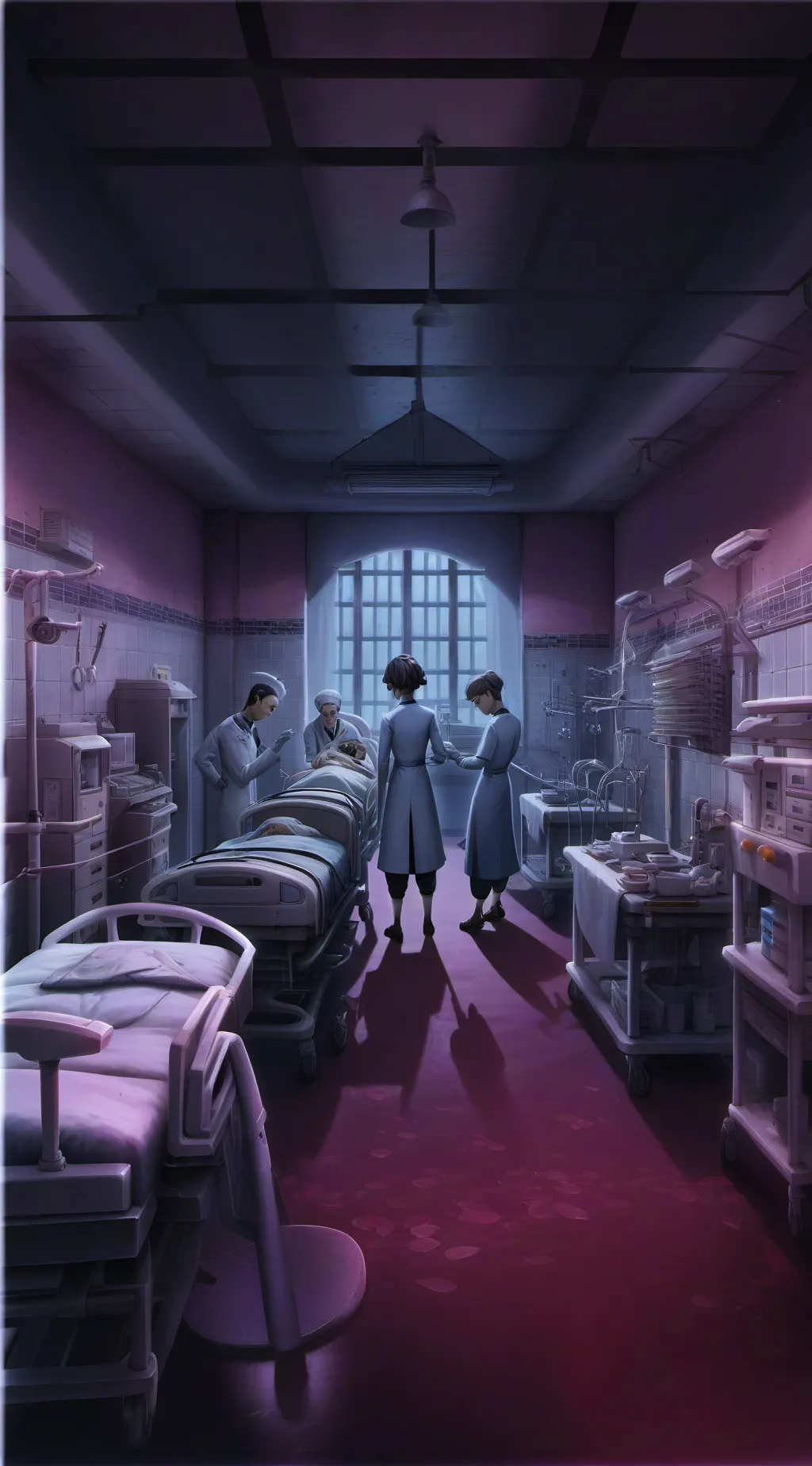 ai character: u got attacked  background