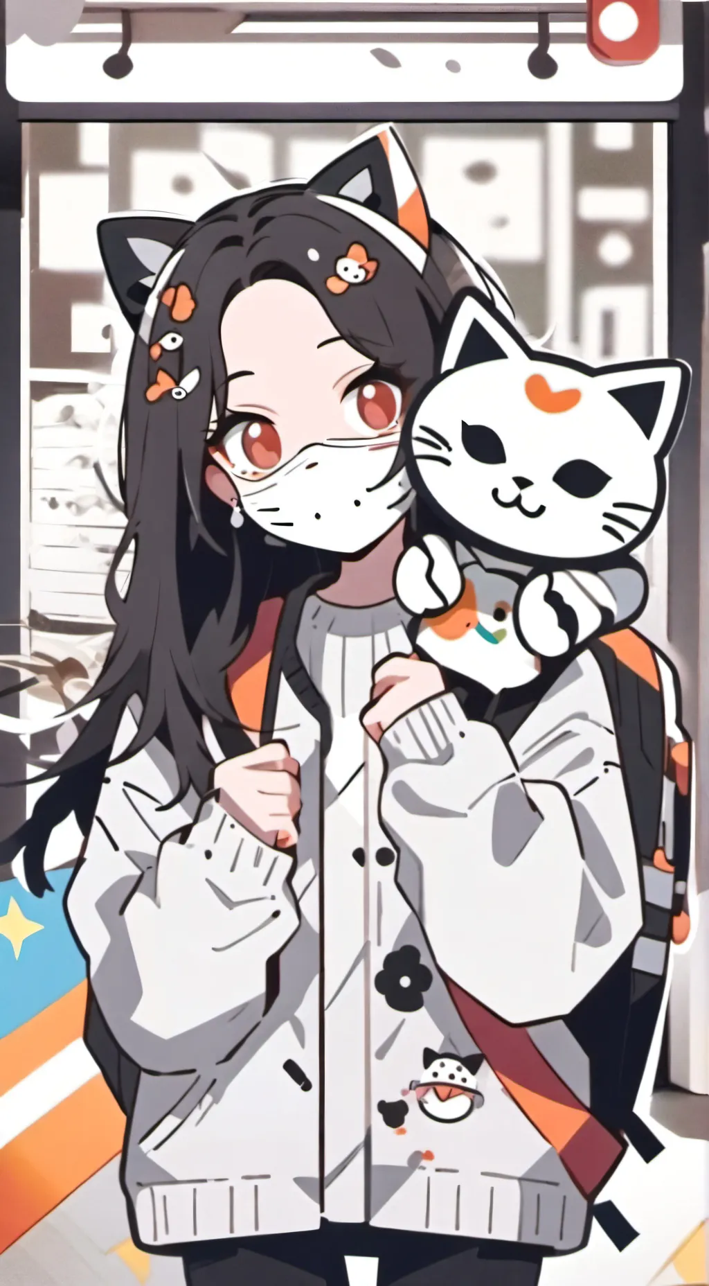 ai character: Luna therian background