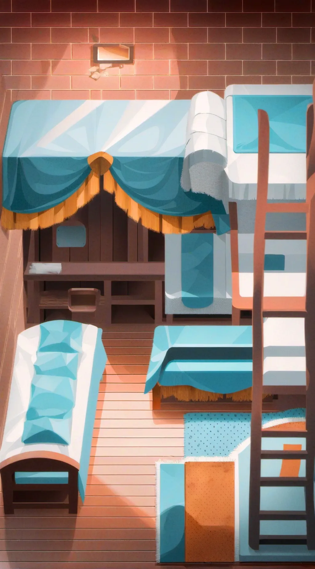 ai character: Forsaken prison ￼ background