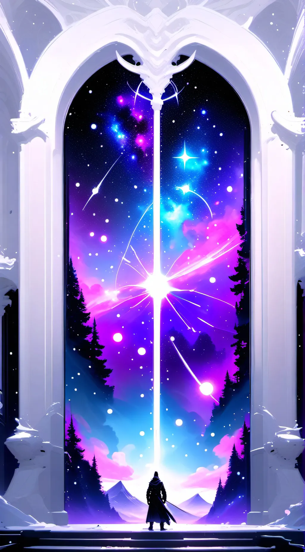 ai character: Magical power test background