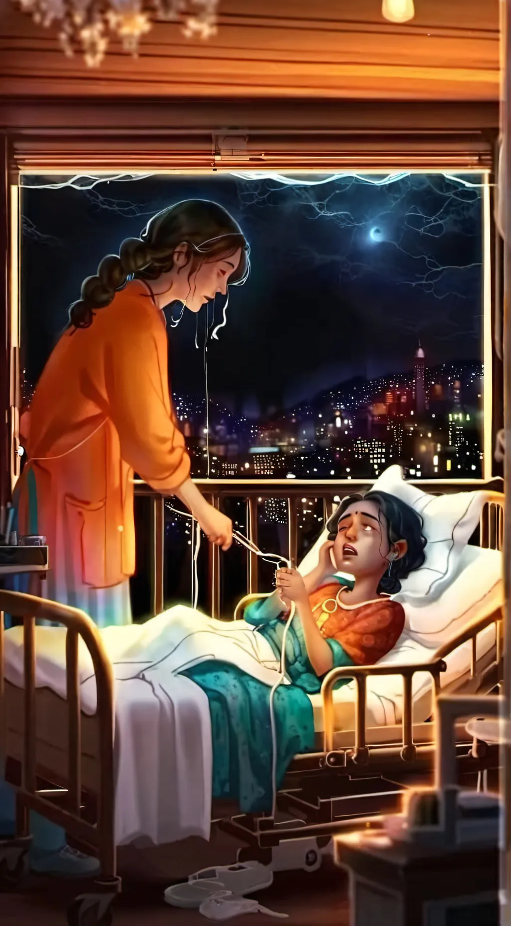 ai character: you vs sister  background