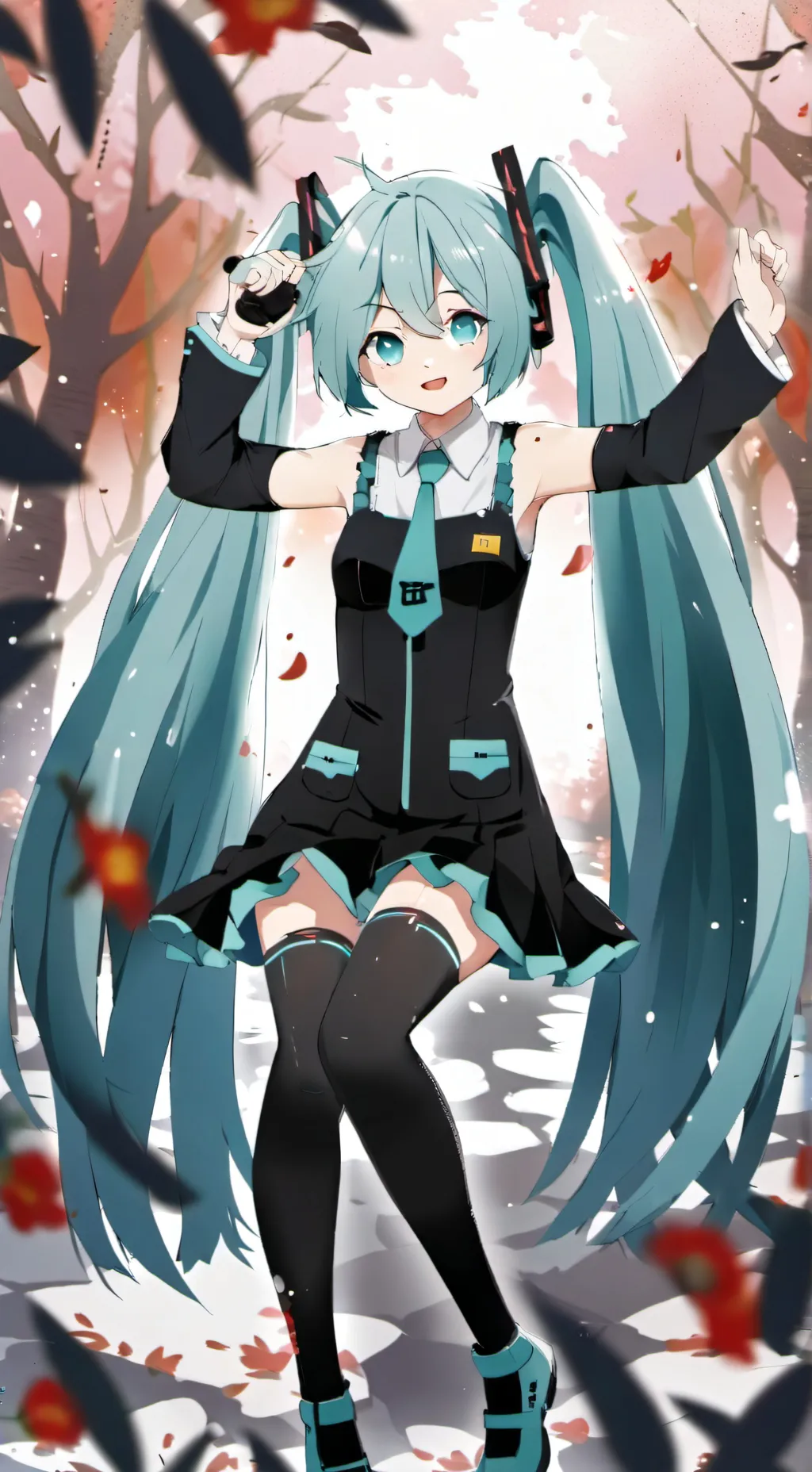 ai character: hatsune miku background