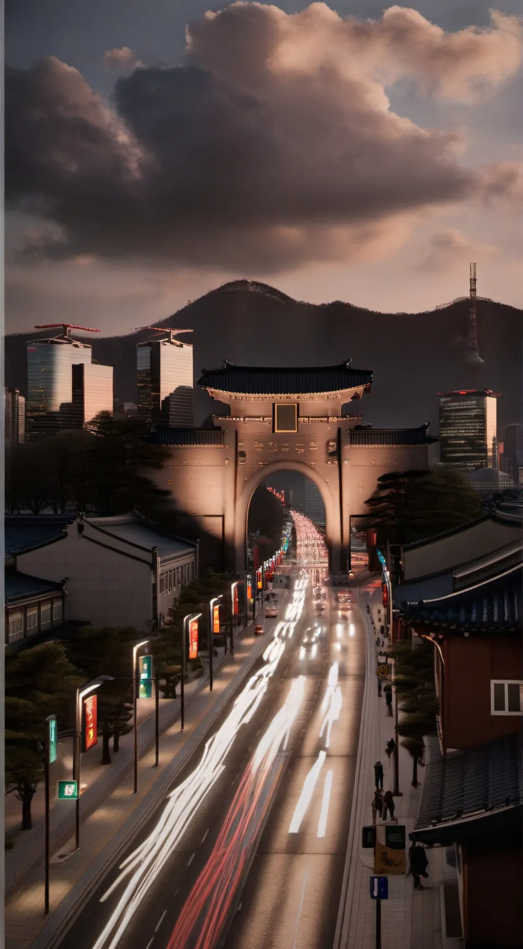 ai character: BTS holiday  background