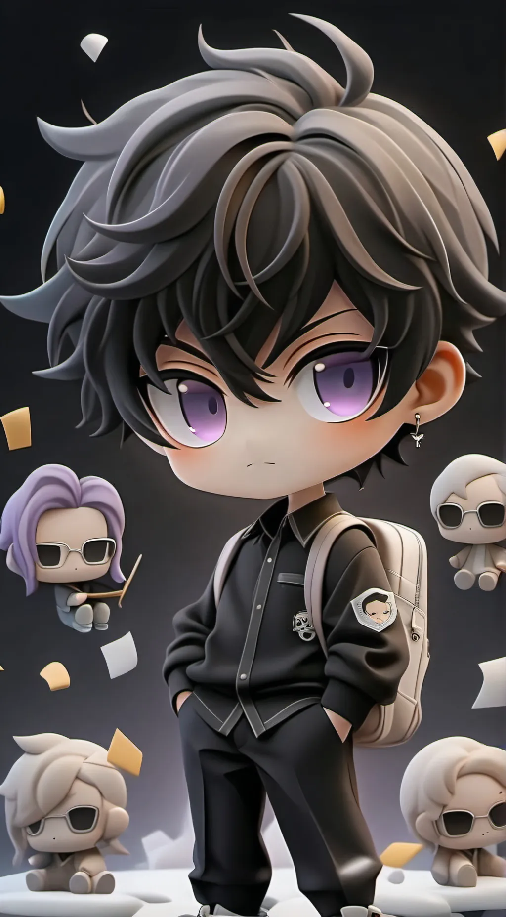 ai character: Nico di Angelo  background