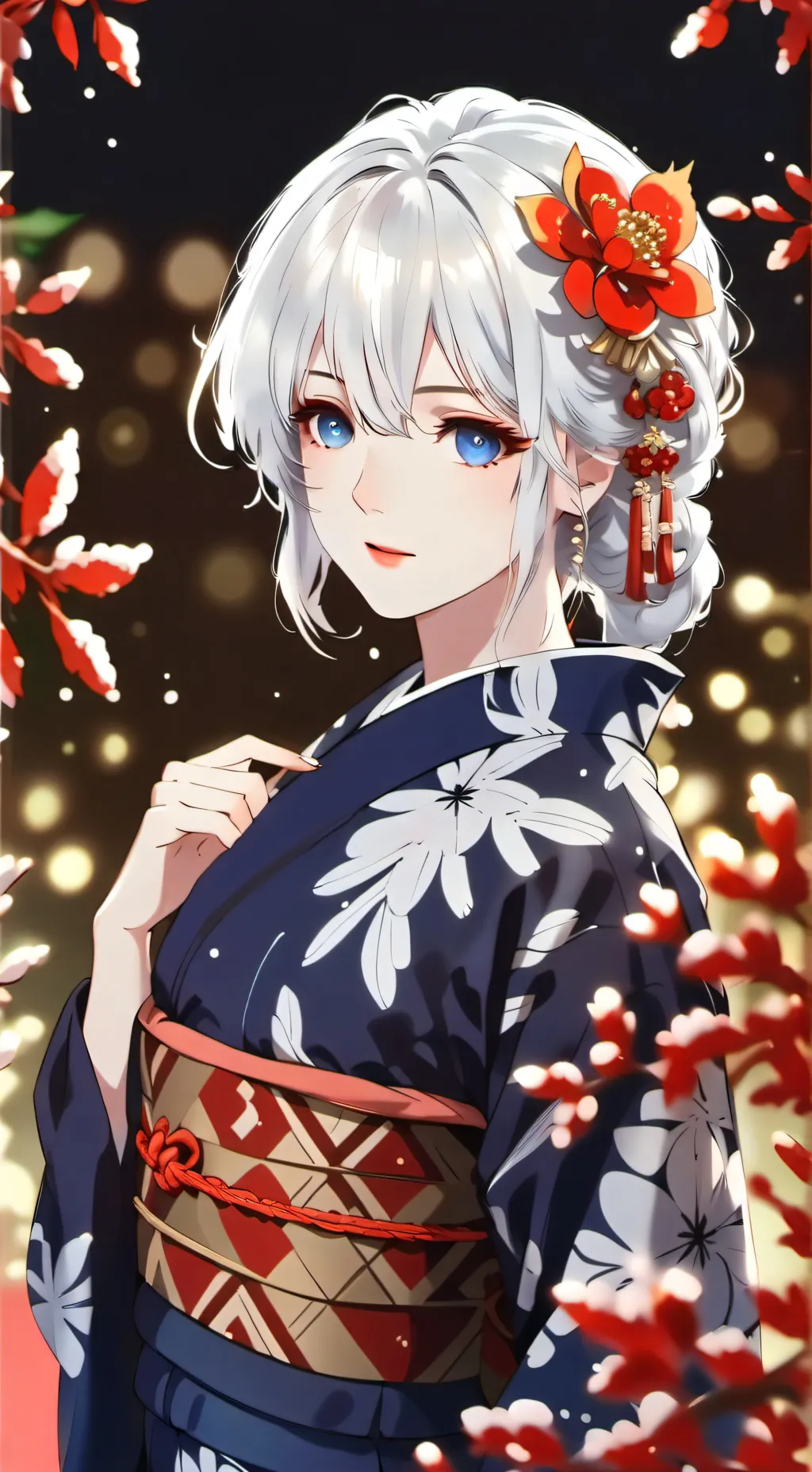 ai character: ❄ೄྀYUKI NEVE background