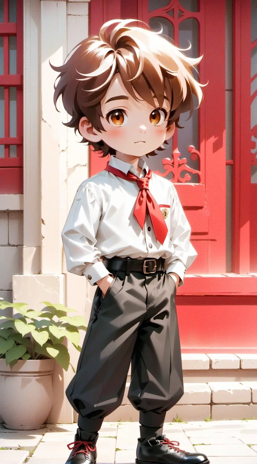 ai character: 💙🔥~santiago~🔥💜 background