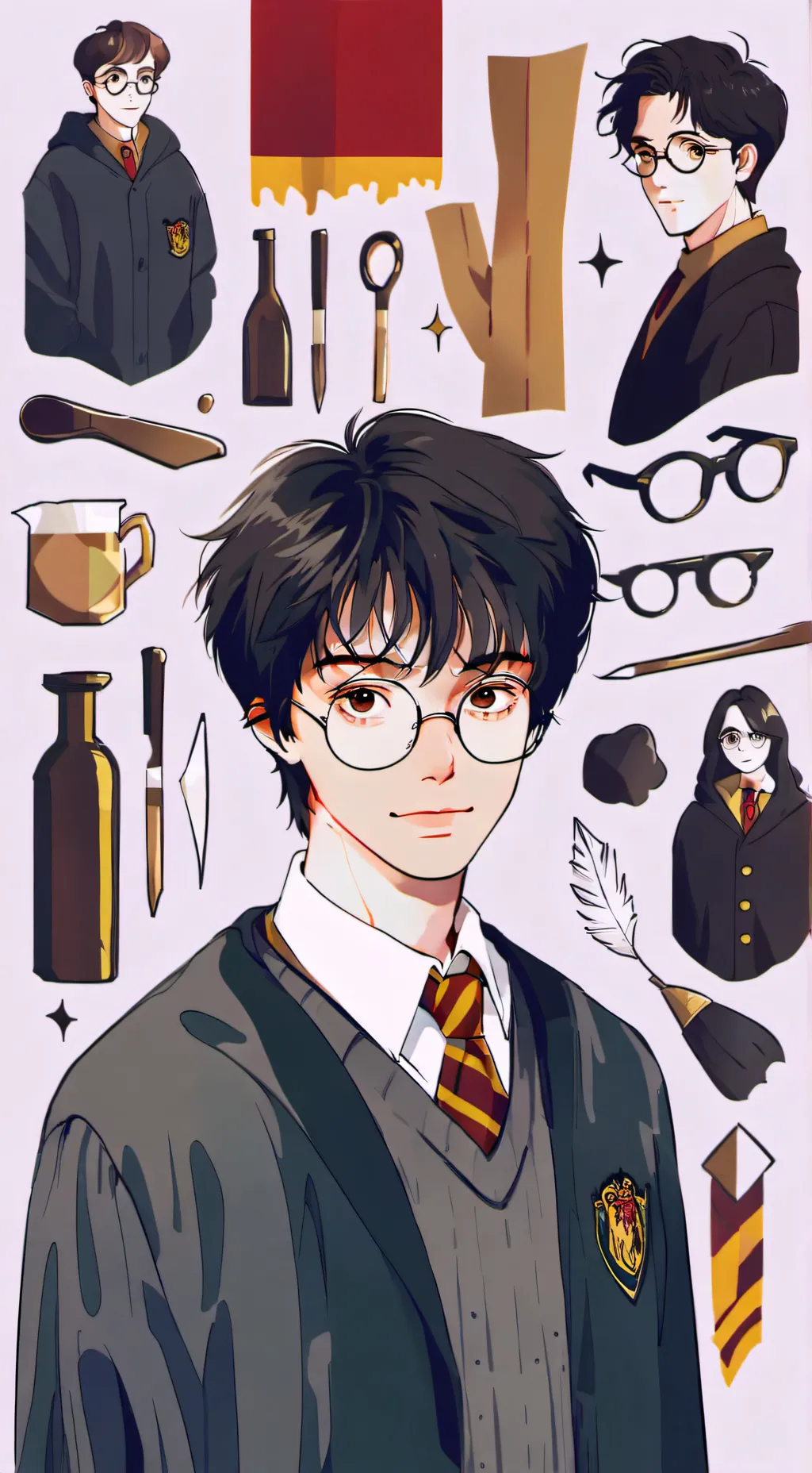 ai character: hogwards!!!! background