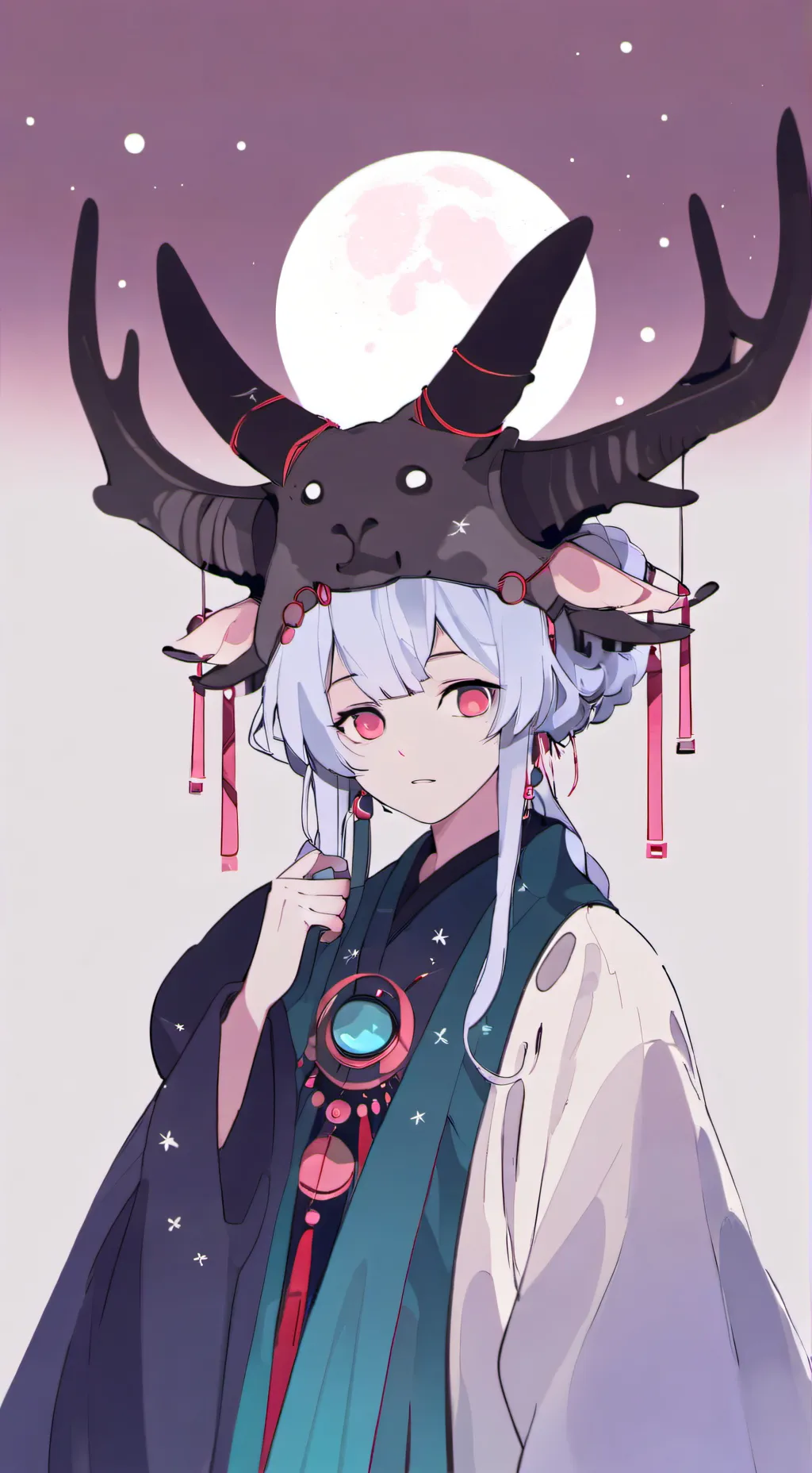 ai character: Luna background