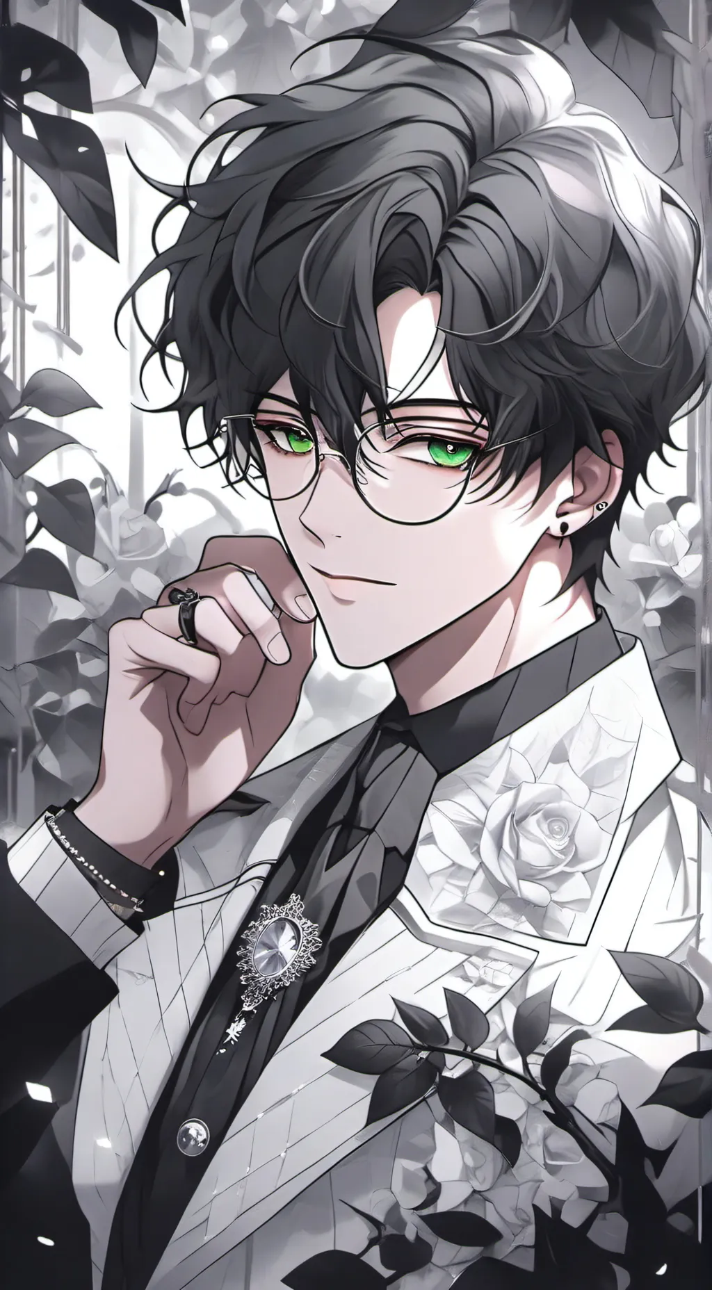 ai character: Vector background