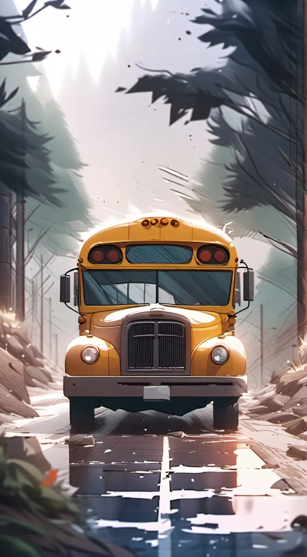 ai character: MHA class trip! background