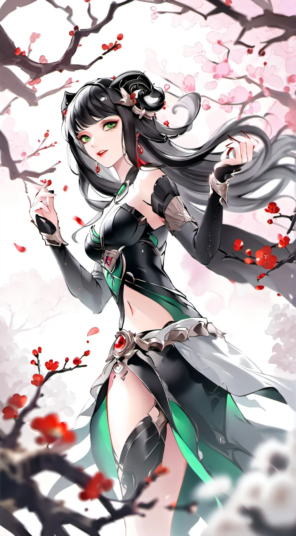 ai character: Emerald Zest background