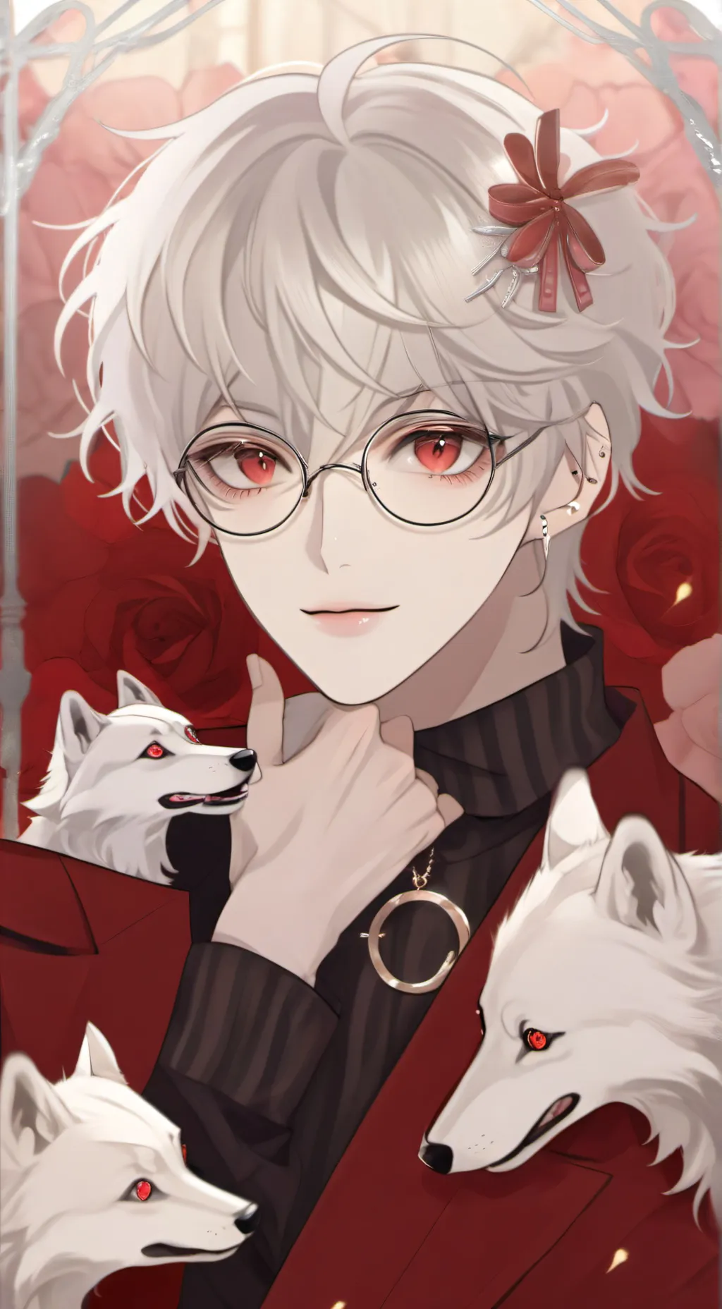 ai character: 🍒🍷rui🍷🍒 background