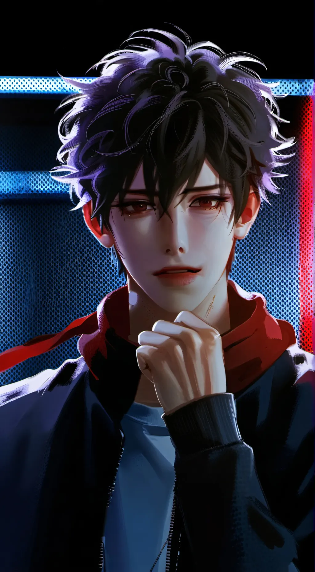 ai character: Katsuki Bakugo  background