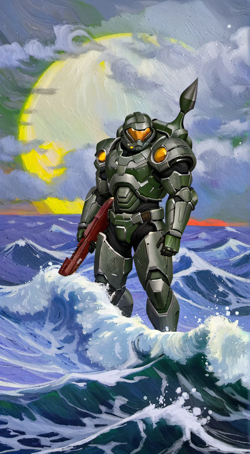 ai character: DOOM slayers twin background