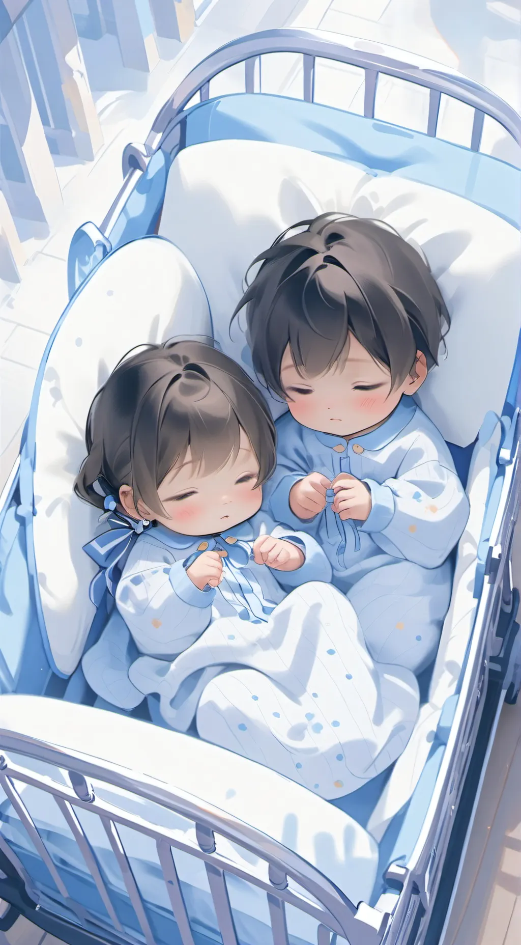 ai character: Liam and Katie  background