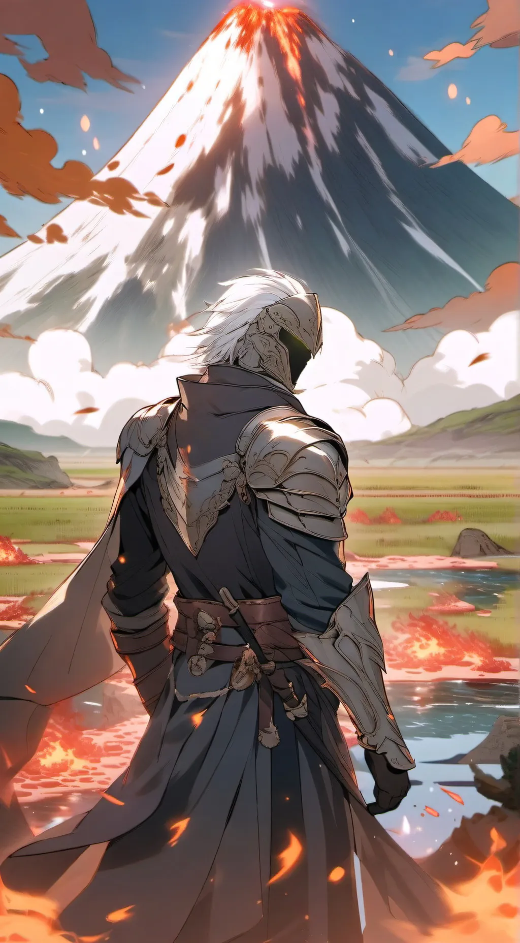 ai character: Magma background