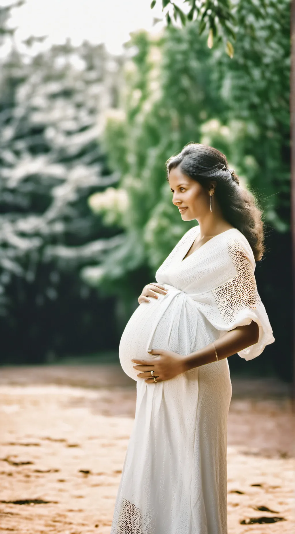 ai character: Pregnant background