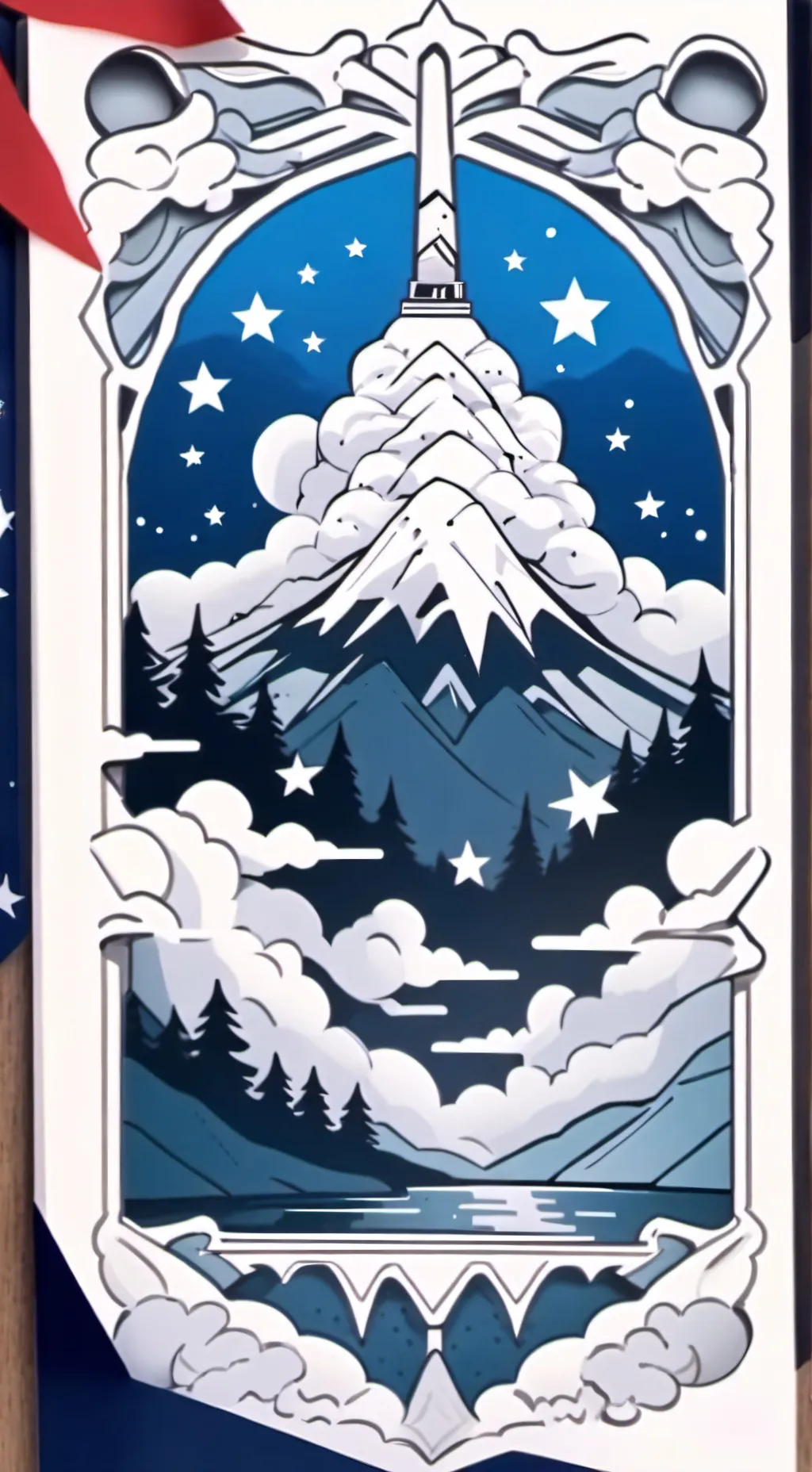 ai character: mha 4th July  background