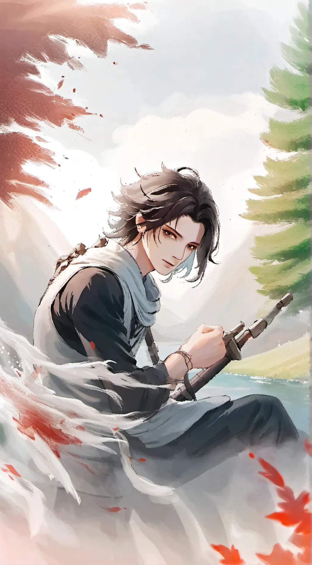 ai character: haru(-_-) background