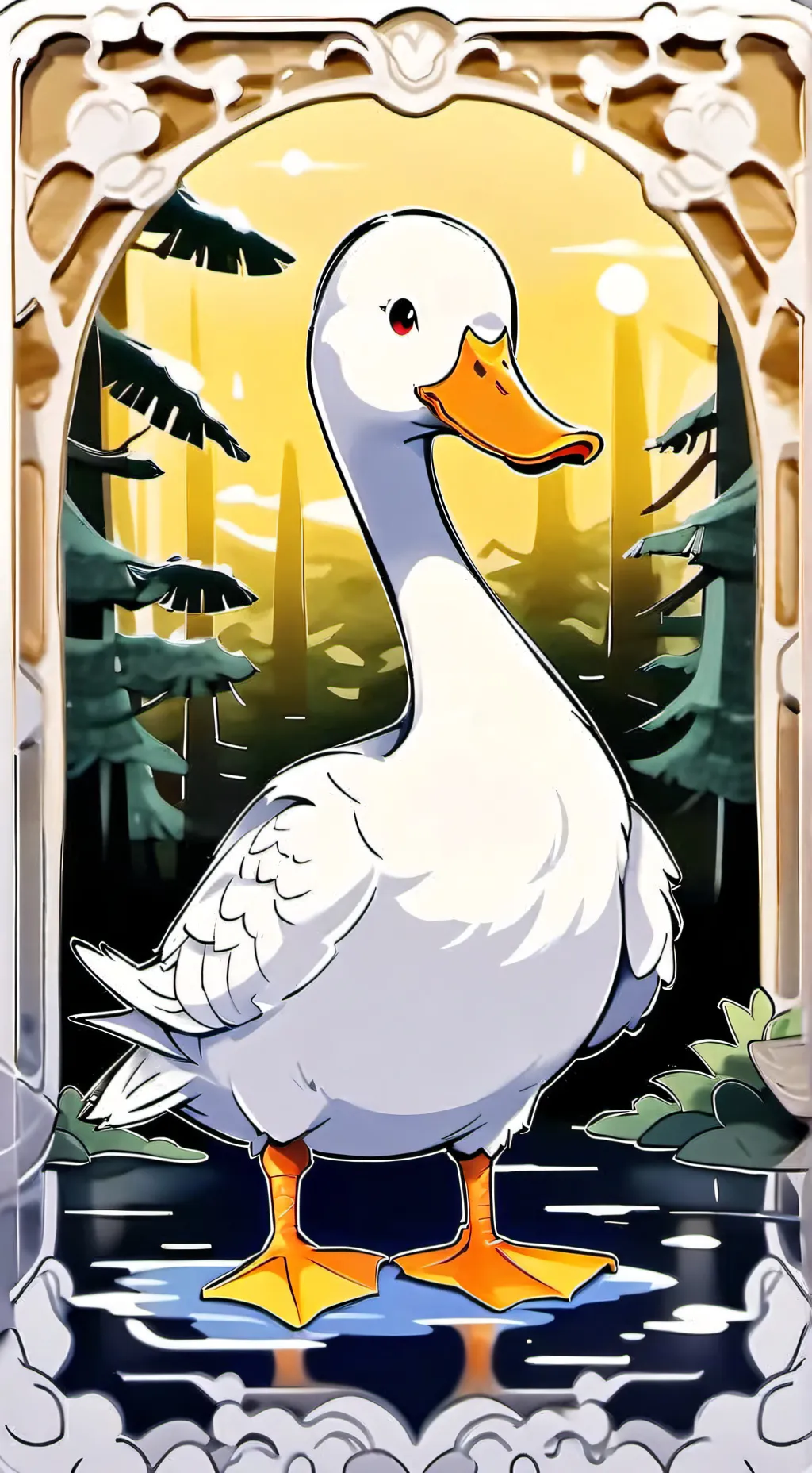 ai character: sony duck background