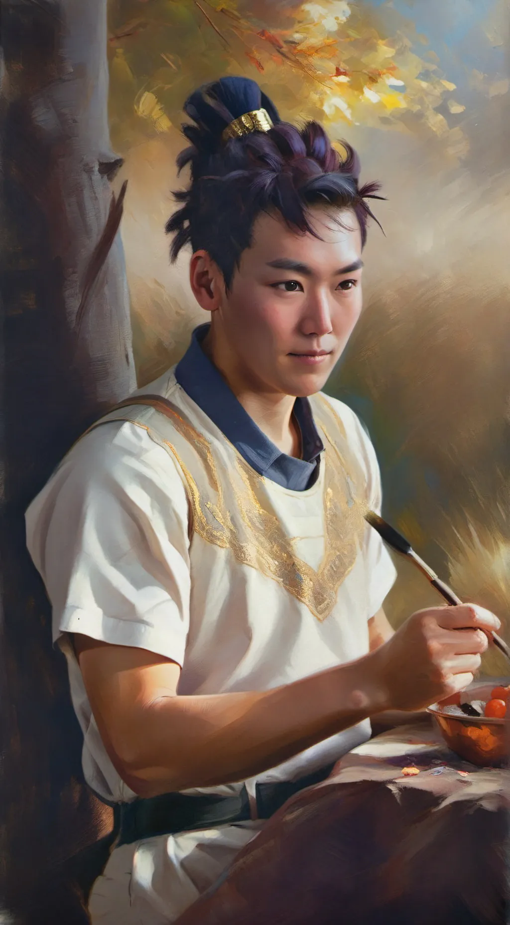 ai character: thanos background