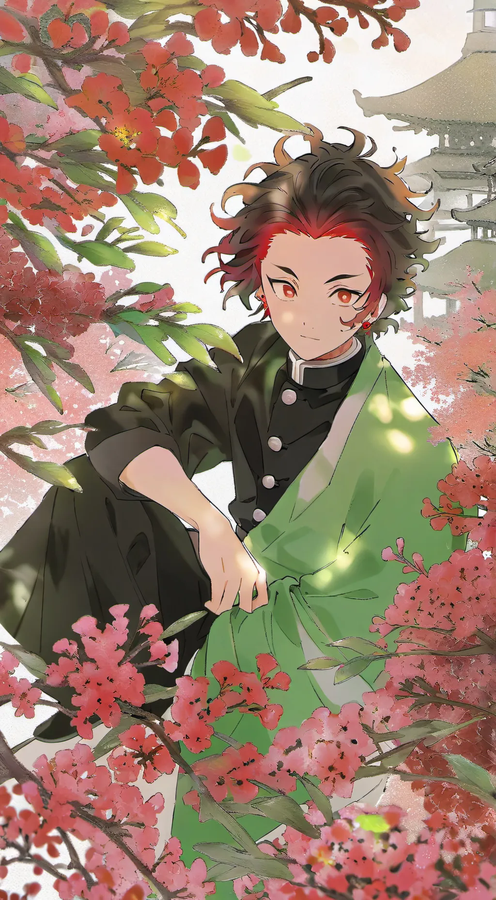 ai character: tanjiro likes you background