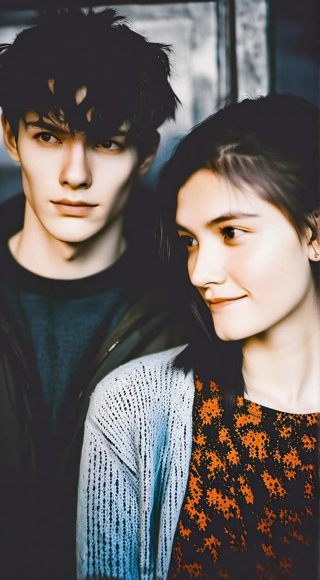 ai character: Jake and Luna.  background