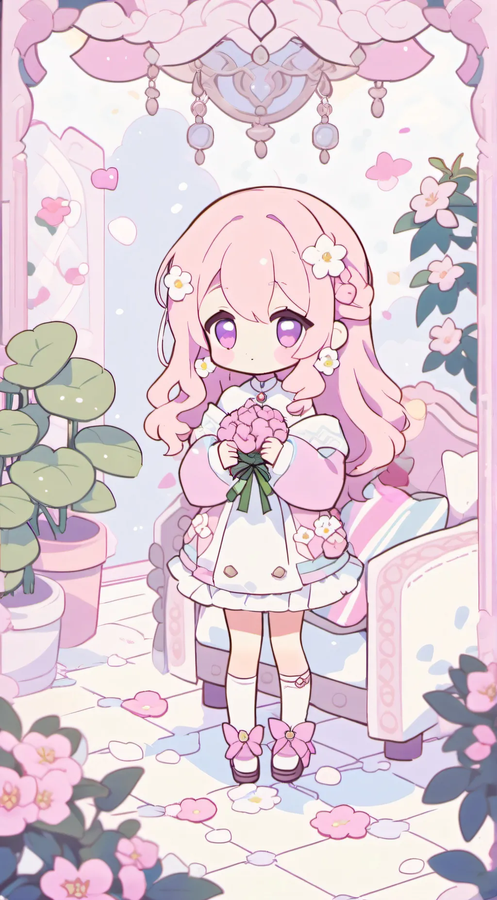 ai character: Sleepover background