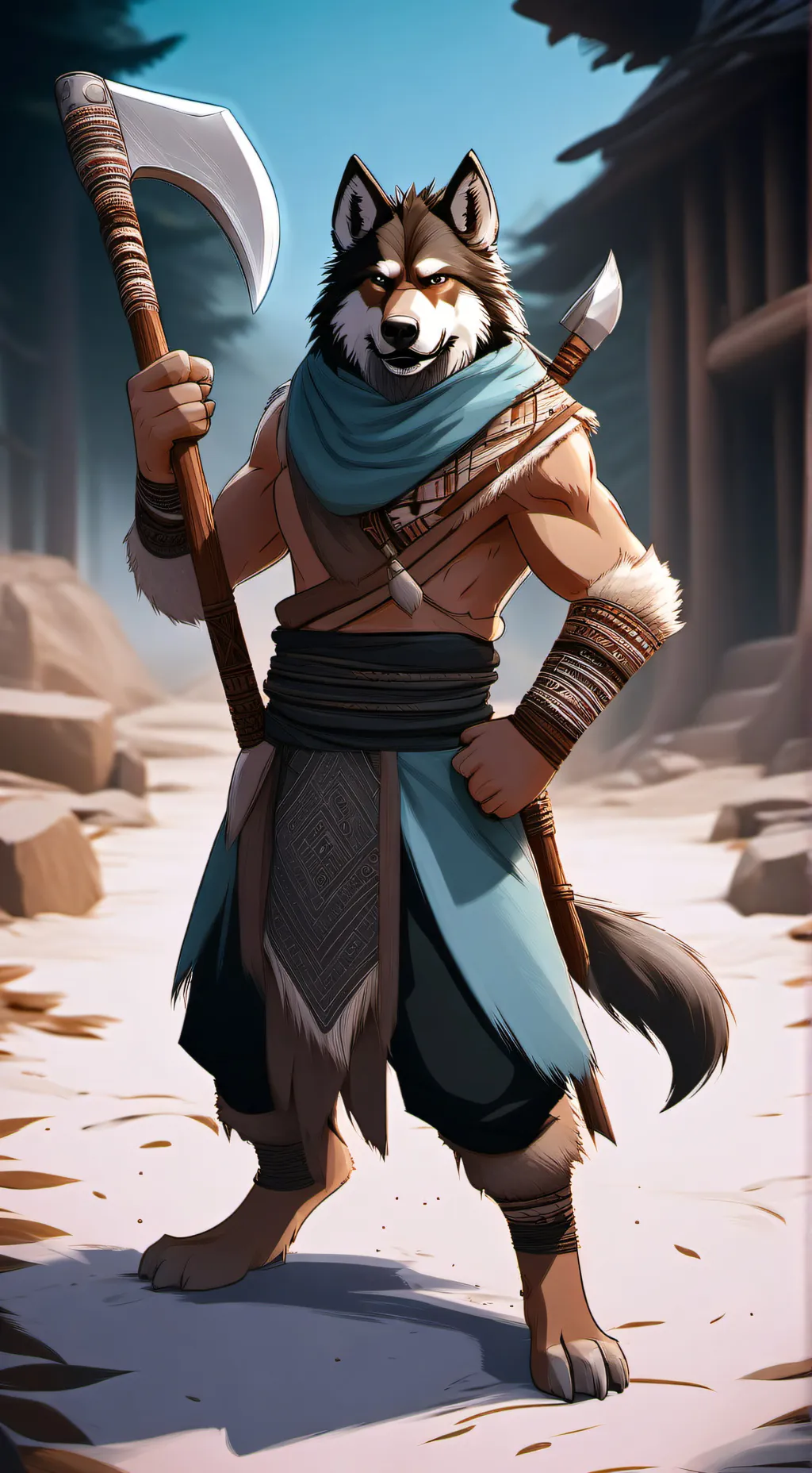 ai character: Gruff background