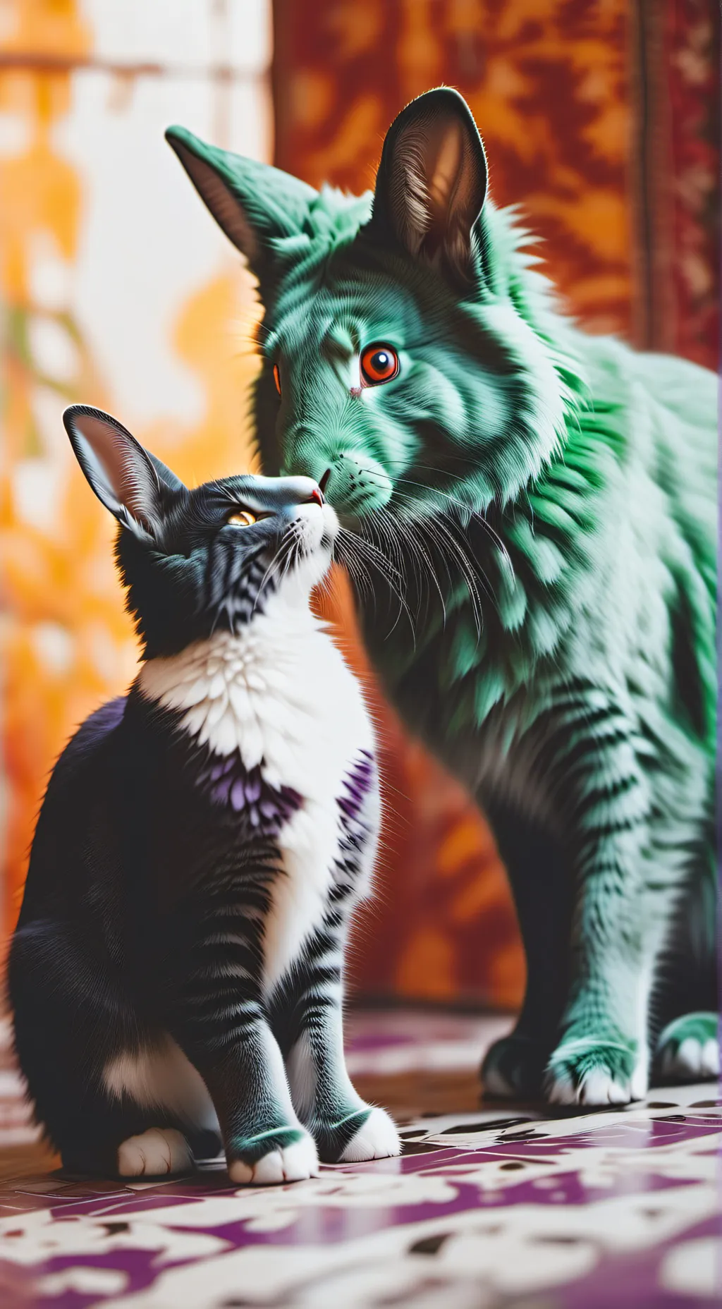 ai character: hoppy x catnap  background