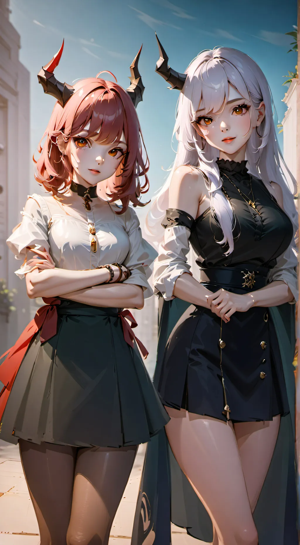 ai character: demon girls background