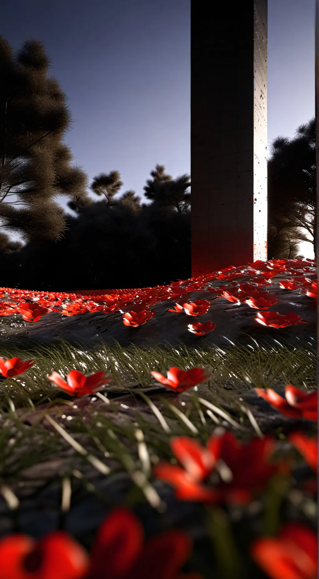 ai character: grass background