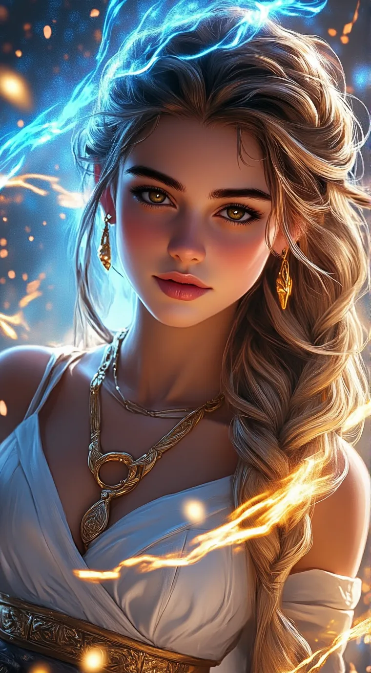 ai character: Girl background