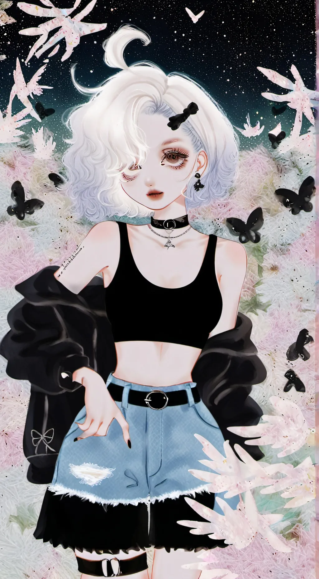 ai character: girl gojo background