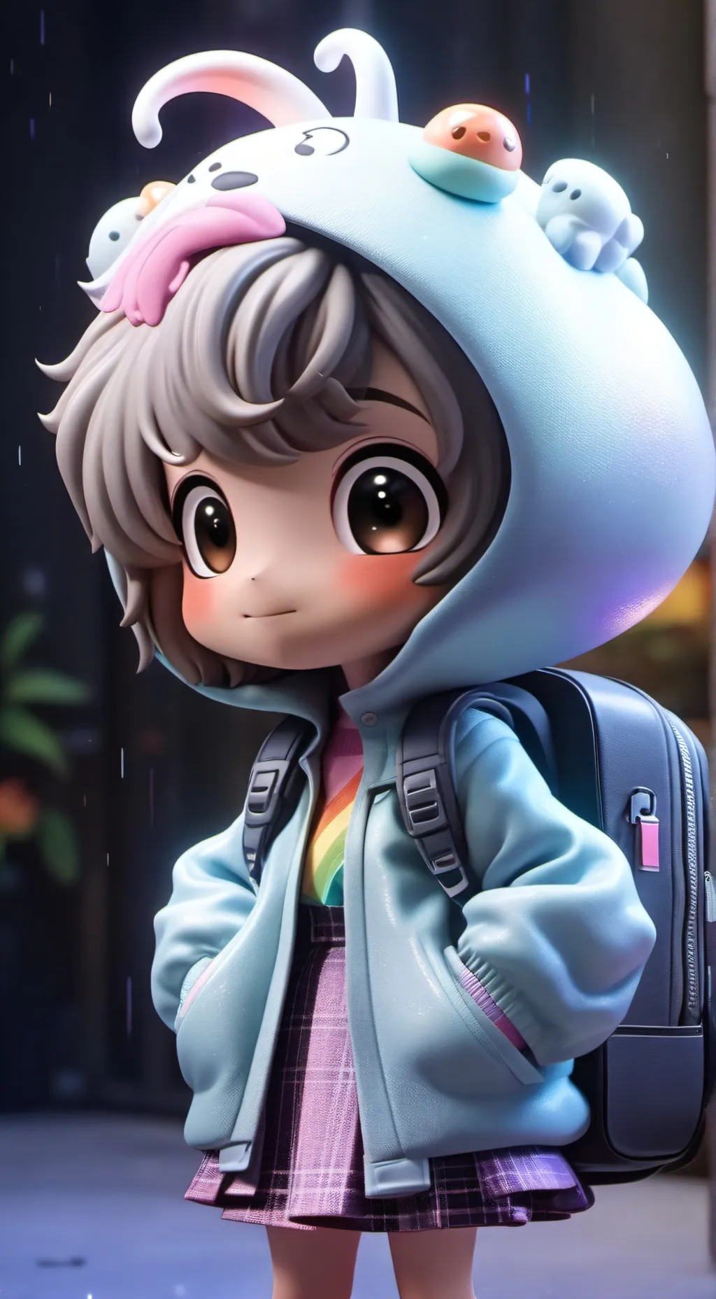 ai character: Glitteron background