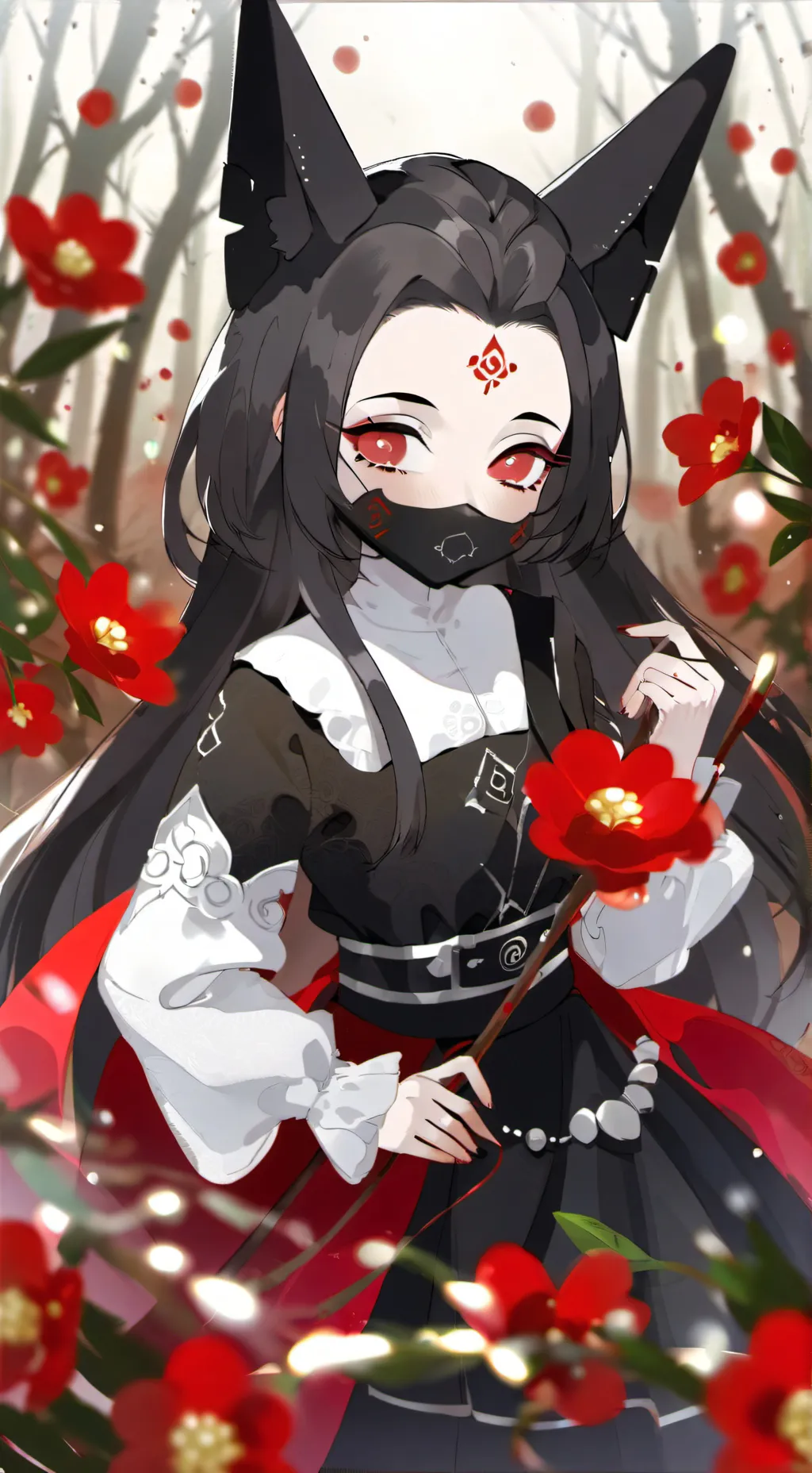 ai character: black diamond  background