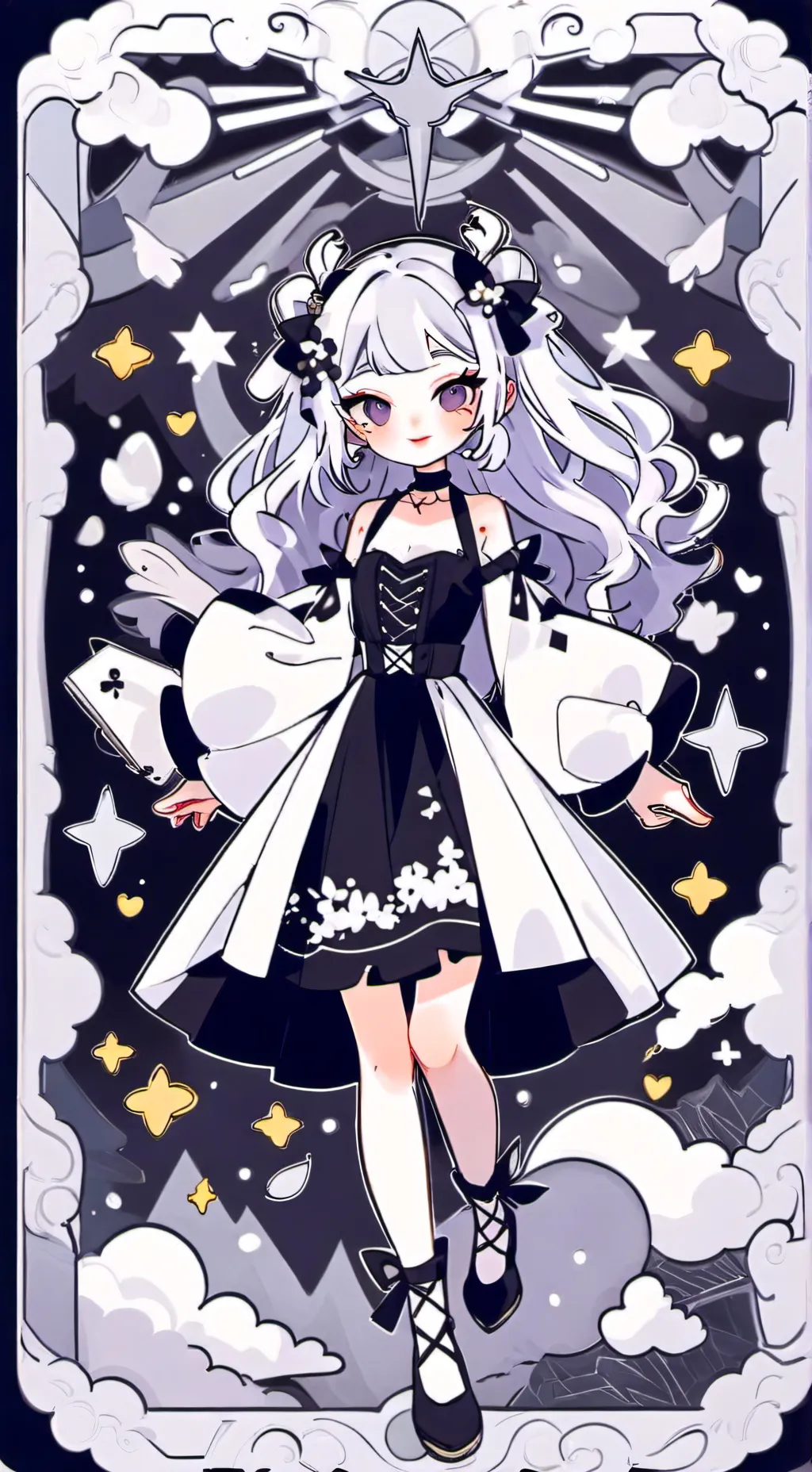 ai character: violet  background