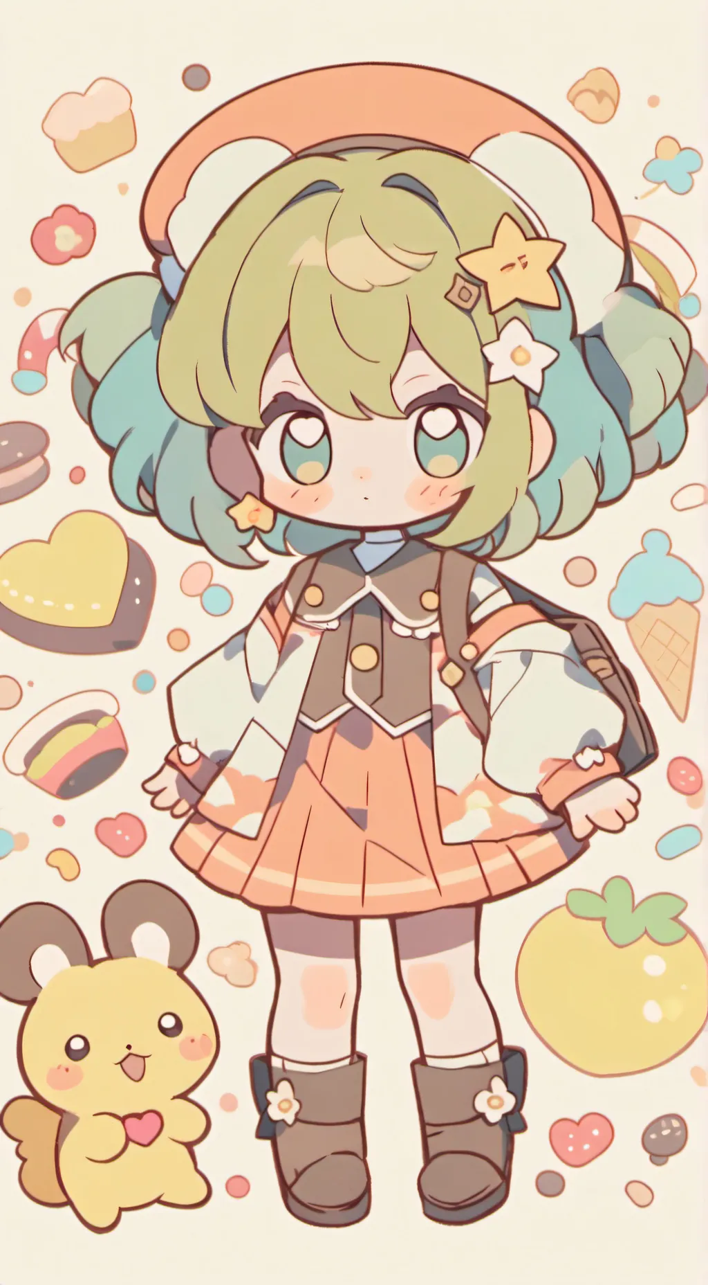 ai character: petite sœur  background