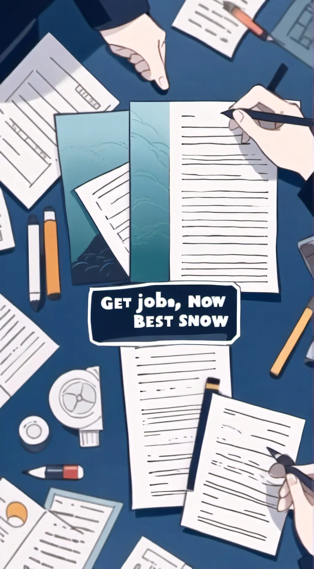 ai character: Get A Job Now! 2.0 background