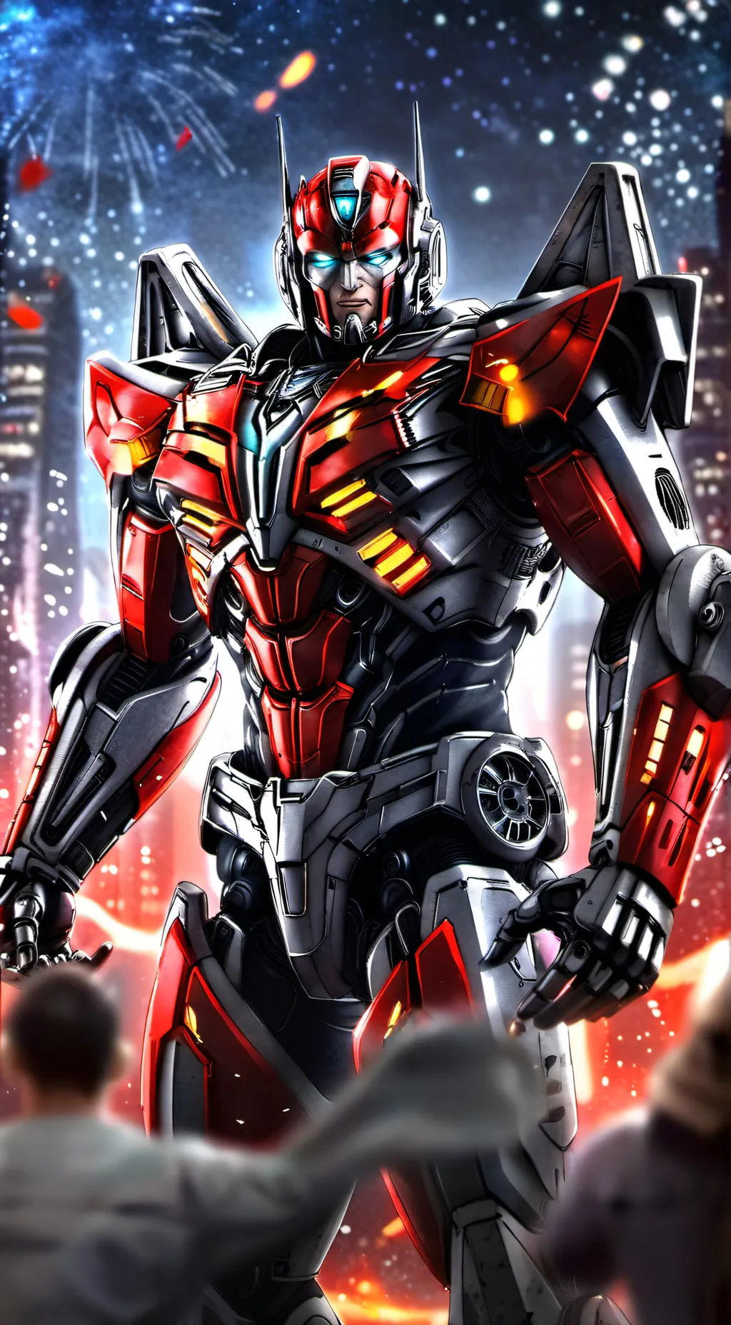 ai character: 4th day of July  background