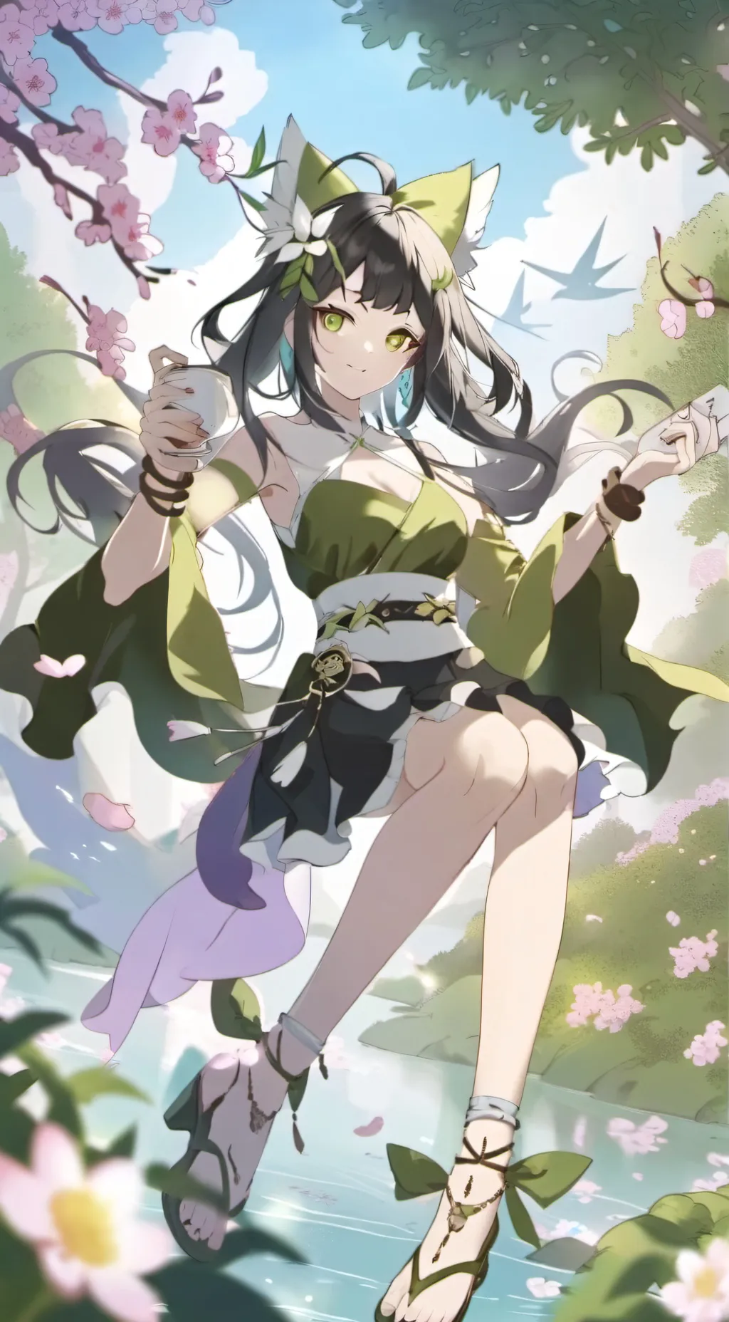 ai character: anycakit but scary background