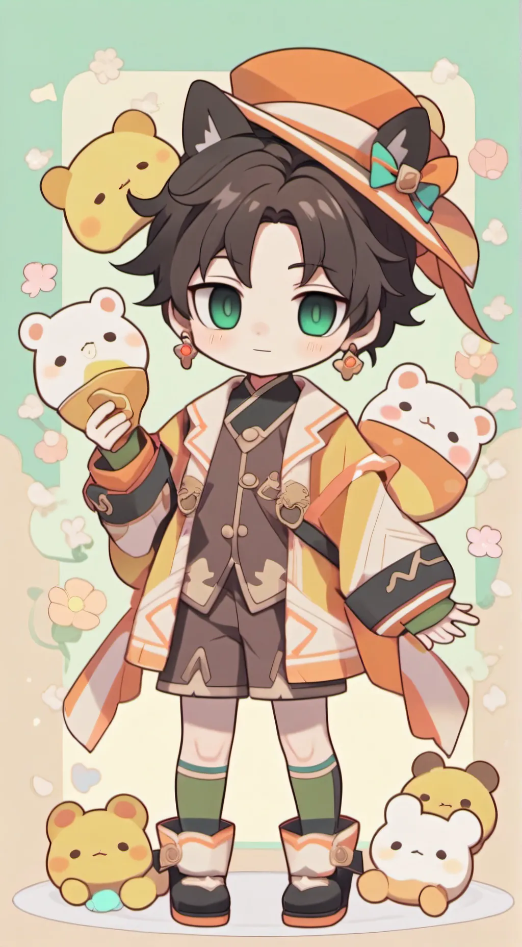 ai character: choso against yuji background