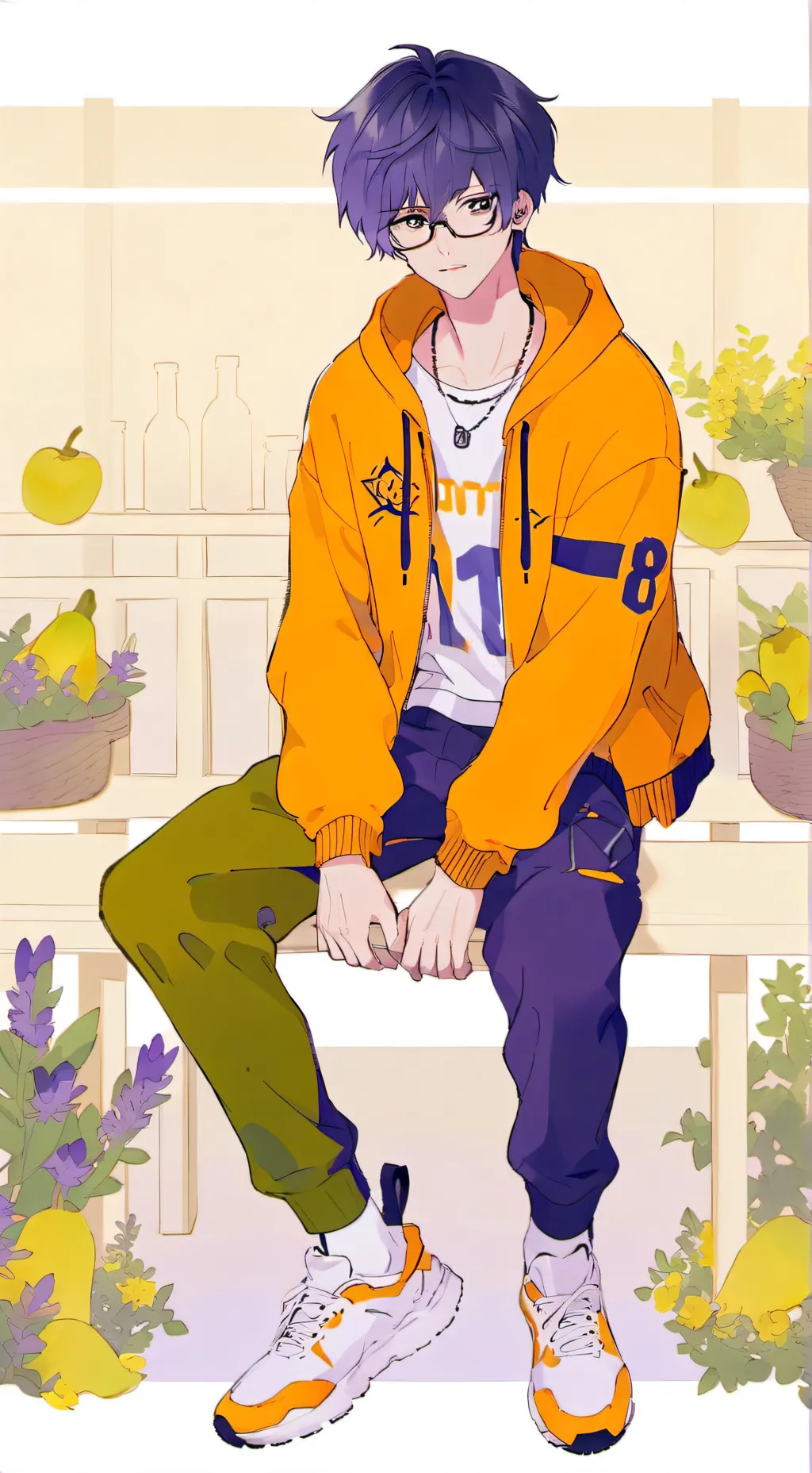 ai character: Meguru background