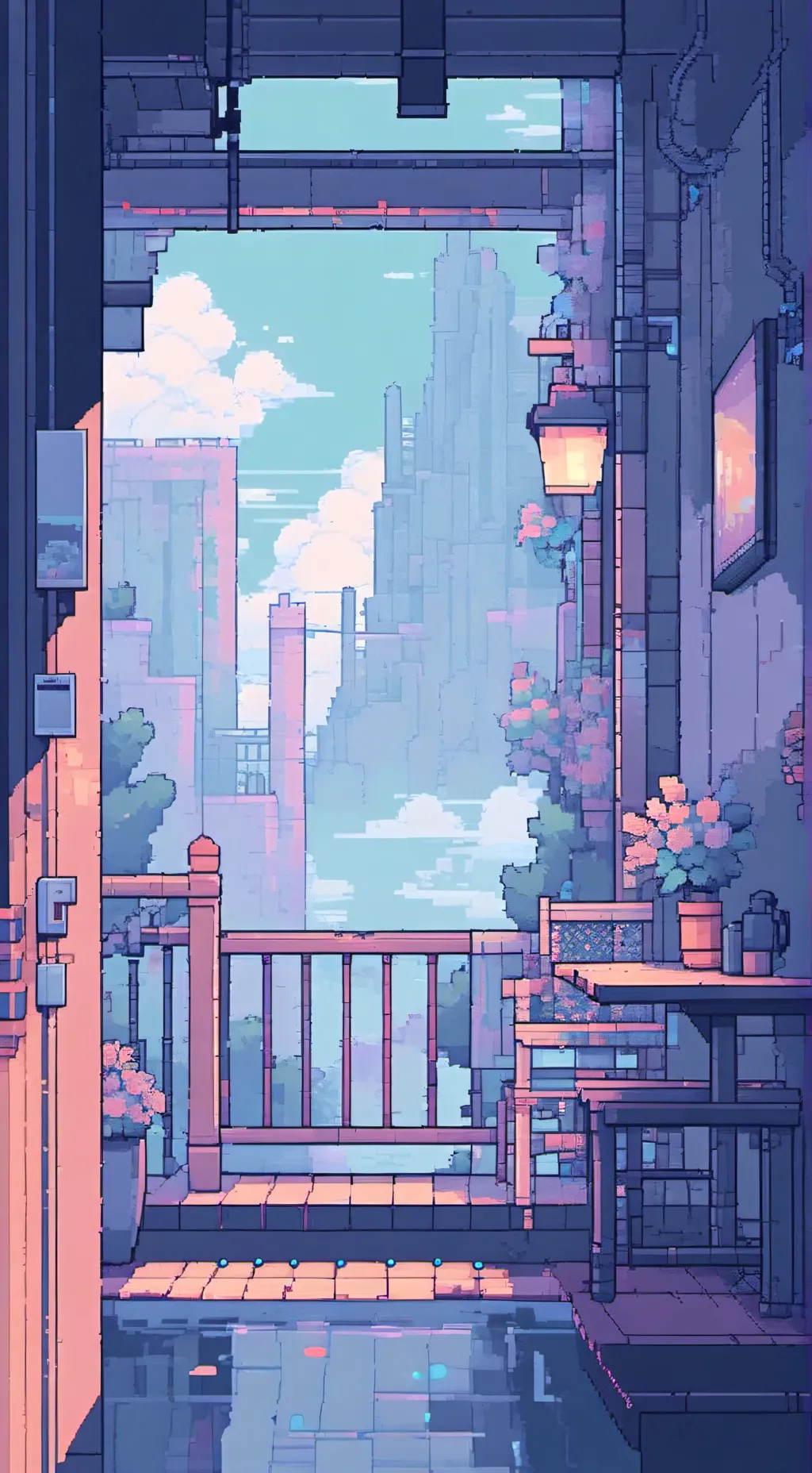 ai character: tv women  background