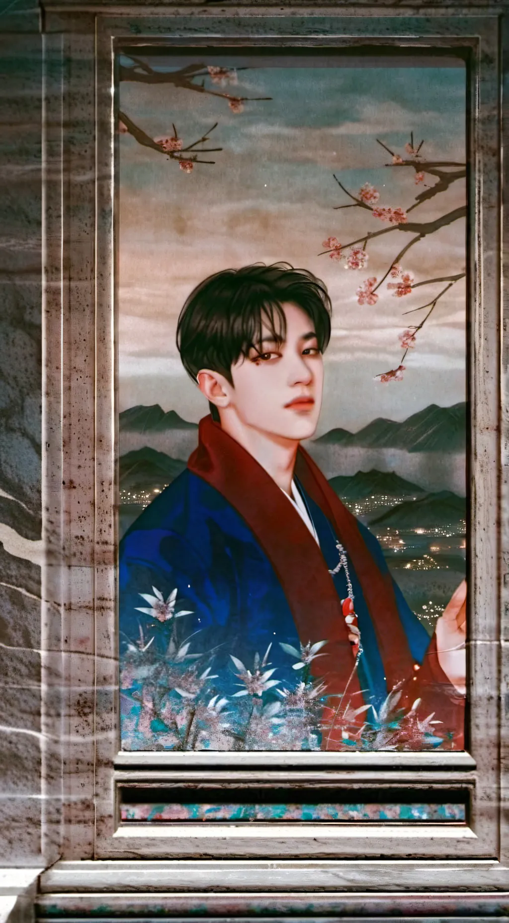 ai character: straykids fall background