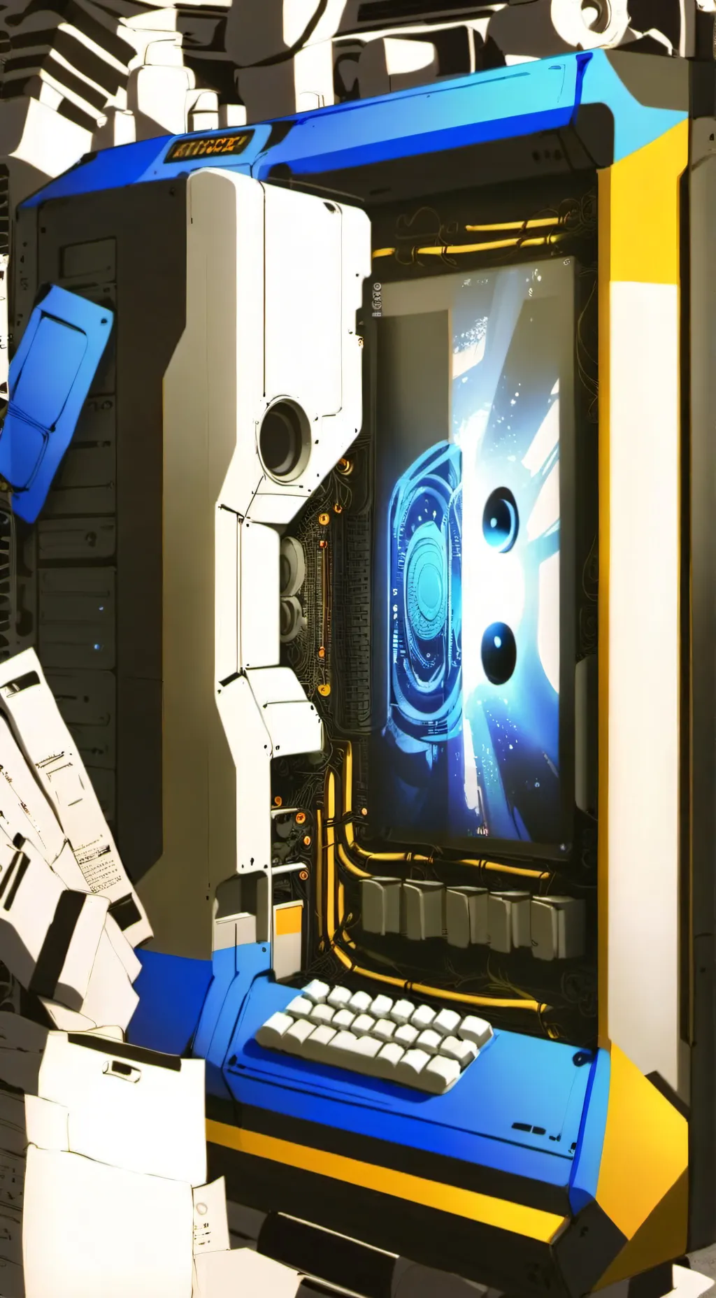 ai character: Orion the smart ai background